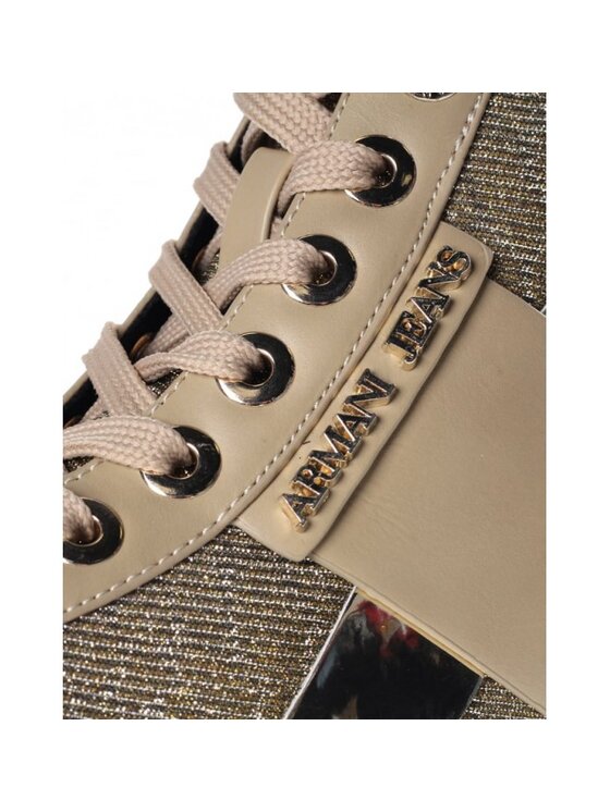 Armani Jeans Armani Jeans Trampki 925168 Złoty