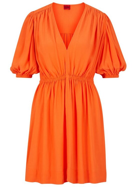 HUGO Hugo Šaty 50489221 Oranžová Regular Fit