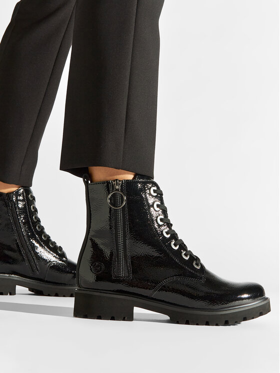 Remonte Remonte Schnürstiefeletten D8671-02 Schwarz
