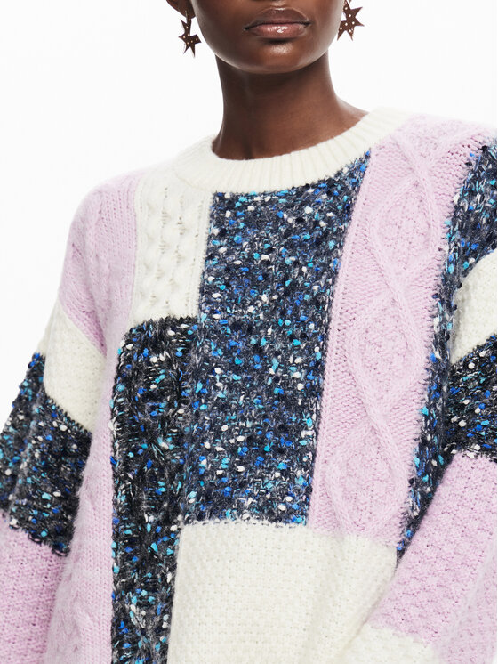 Desigual Desigual Sweater Edmonton 24WWJF19 Színes Regular Fit