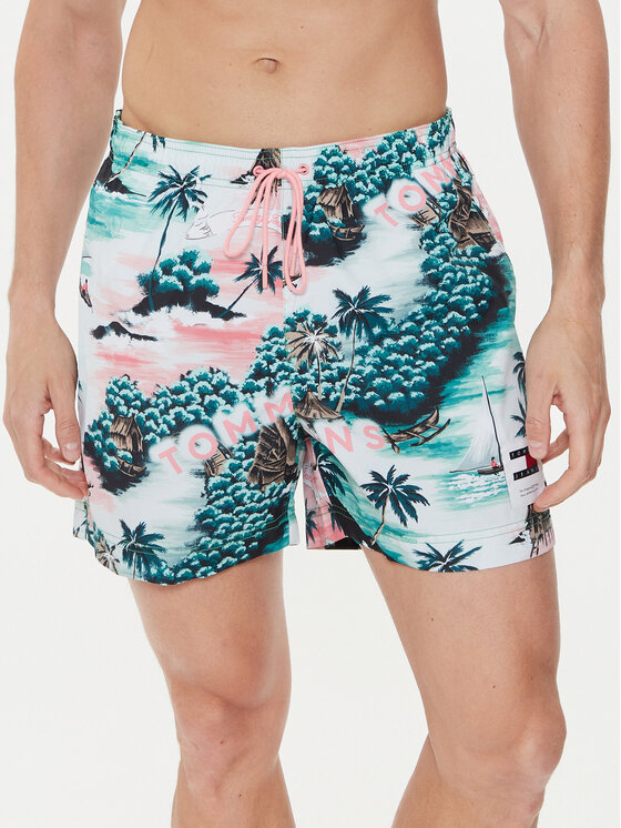 Tommy Hilfiger Pantaloni scurți pentru înot UM0UM03150 Colorat Regular Fit