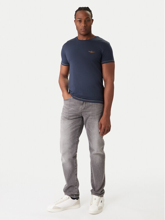 Aeronautica Militare Aeronautica Militare Set de tricouri﻿ AM1UTI003B Bleumarin Slim Fit