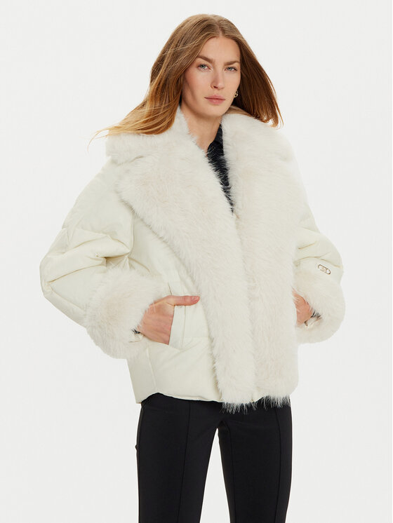 Marciano Guess Marciano Guess Fellmantel 4BGL1 57188A Écru Regular Fit