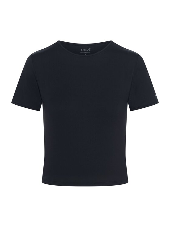 Esotiq Esotiq Bluzka 43126 Czarny Regular Fit
