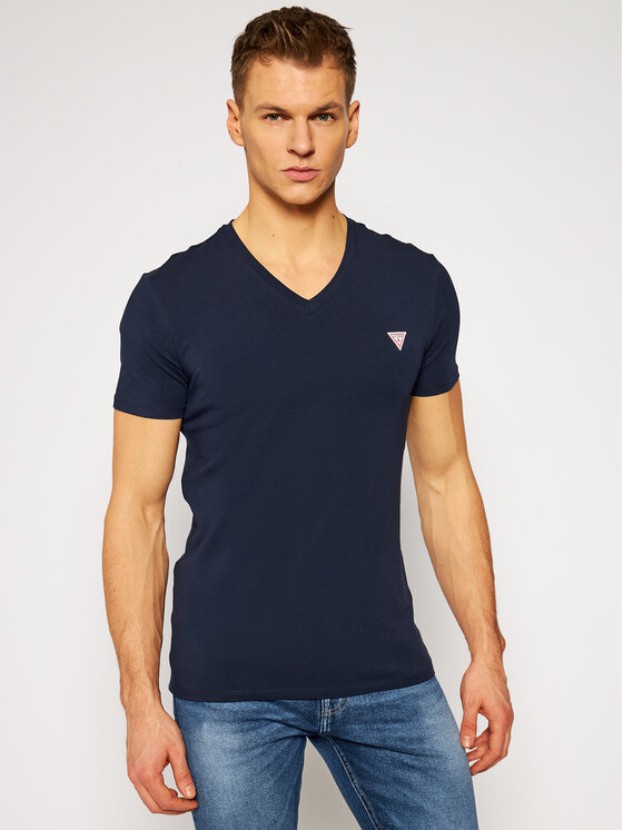 Guess Guess Tricou M1RI32 J1311 M1RI32 J1311 Bleumarin Super Slim Fit