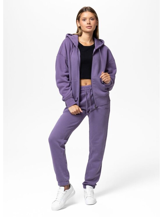 PITBULL PITBULL Bluza Washed LOVIA Fioletowy Regular Fit