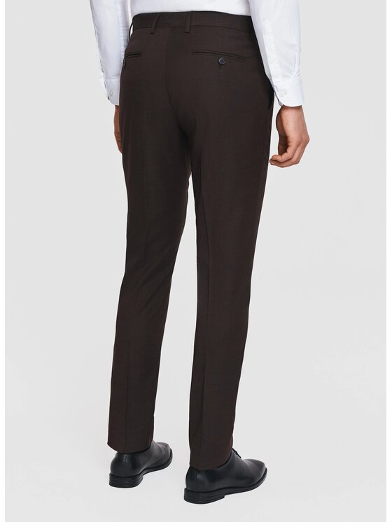 Pako Lorente Pako Lorente Spodnie garniturowe P26SF-6G-013 Brązowy Slim Fit