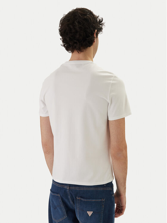 Guess Guess Tričko F6GI00 J1314 Biela Slim Fit