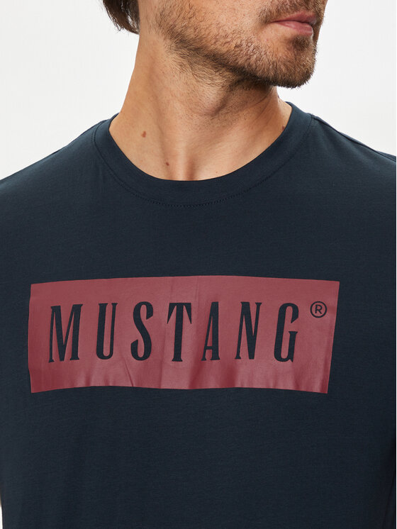 Mustang Mustang Тишърт Austin 1014749 Сив Regular Fit