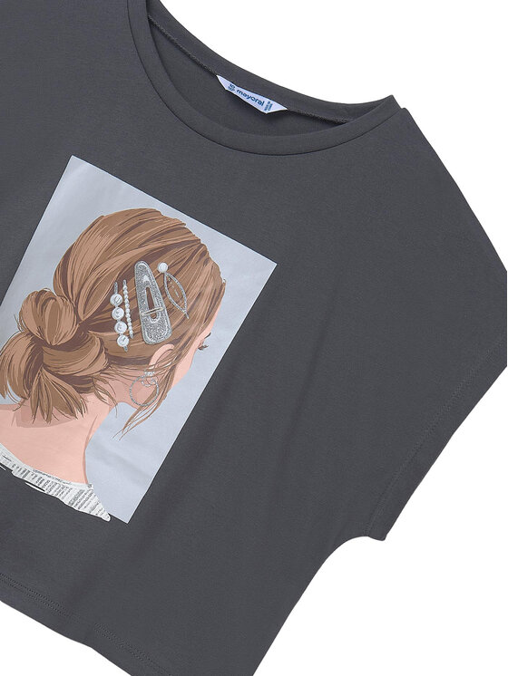Mayoral Mayoral T-Shirt 6021 Szary Relaxed Fit