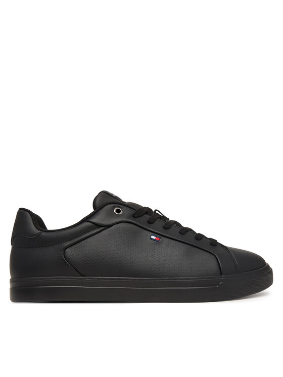 Tommy Hilfiger Tommy Hilfiger Tenisice Lightweight Pinperf Lth Sneaker FM0FM05981 Crna