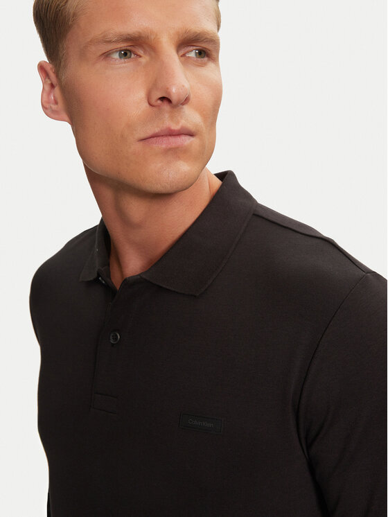 Calvin Klein Calvin Klein Поло K10K112750 Чорний Slim Fit