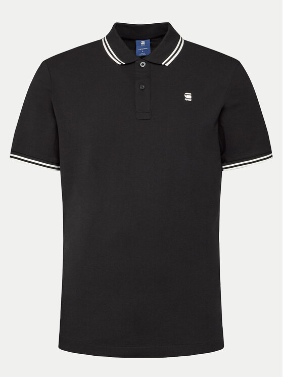 G-Star Raw G-Star Raw Polo marškinėliai Dunda D17127-5864 Juoda Slim Fit