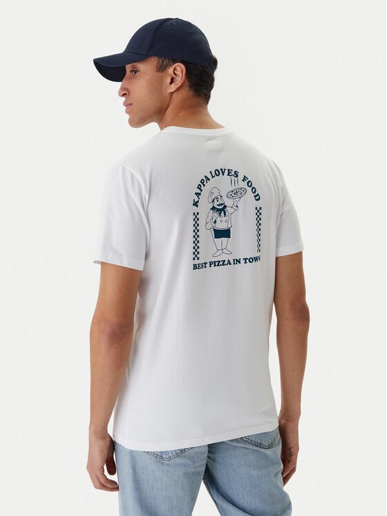 Kappa Kappa Marškinėliai Ichico 37276JW Balta Regular Fit