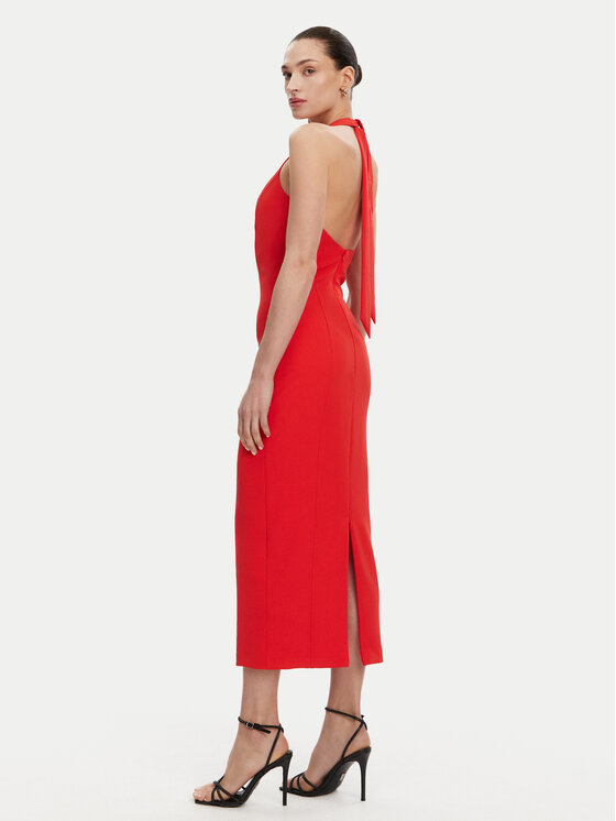 ACCESS FASHION ACCESS FASHION Sukienka koktajlowa 53-3403-218 Czerwony Regular Fit