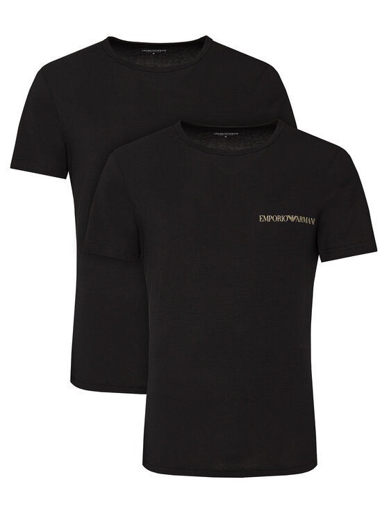 Emporio Armani Underwear Emporio Armani Underwear Set 2 majice EM000391 AF10779 MC005 Crna Regular Fit