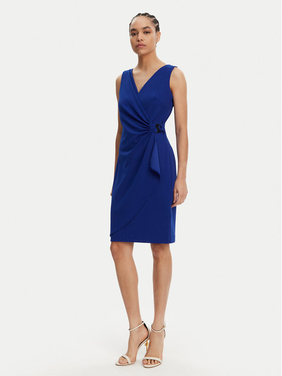 DKNY DKNY Koktel haljina DD5ACH15 Plava Slim Fit