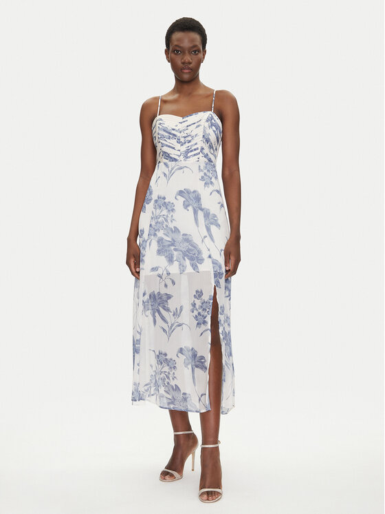 Guess Guess Vasarinė suknelė W5GT0L WCWF2 Balta Regular Fit