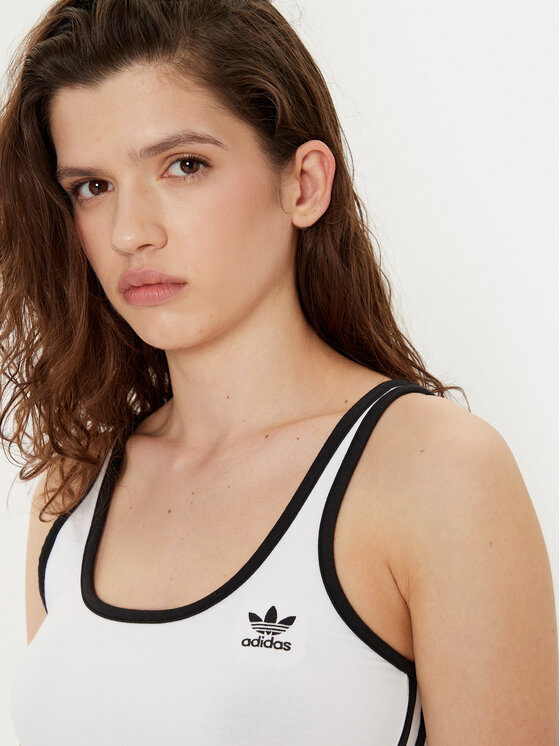 adidas adidas Top adicolor 3-Stripes JD4613 Bijela Slim Fit