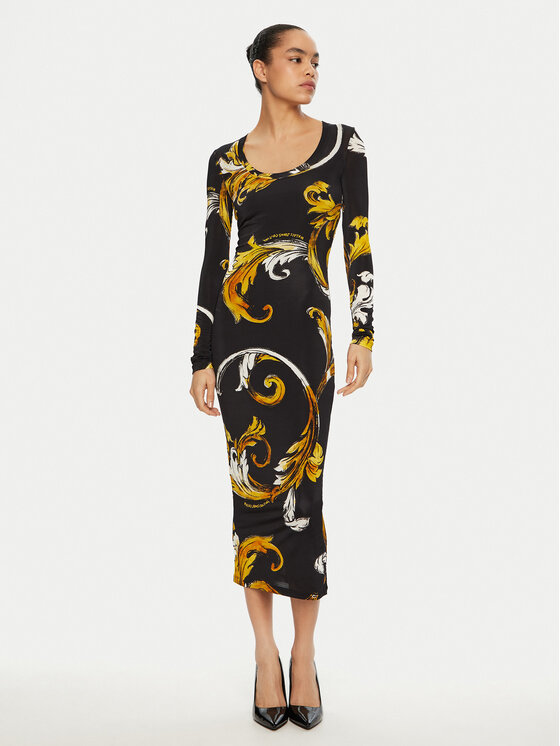 Versace Jeans Couture Versace Jeans Couture Každodenní šaty 78HAO920 JS471 Černá Regular Fit
