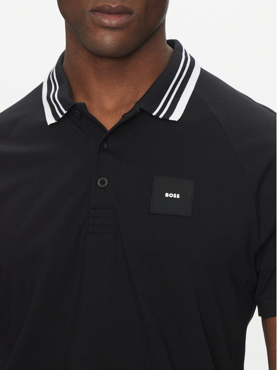 BOSS BOSS Polo marškinėliai 50538176 Juoda Regular Fit