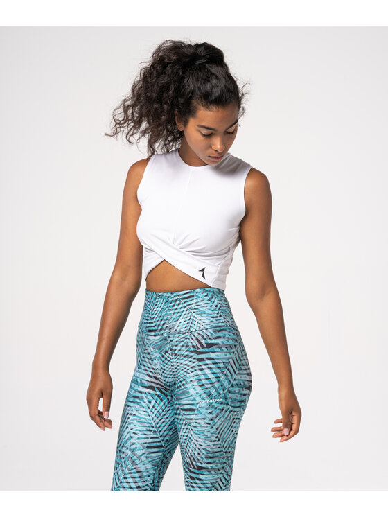 Carpatree Carpatree Top TopGaiaShort Biały Fitted Fit