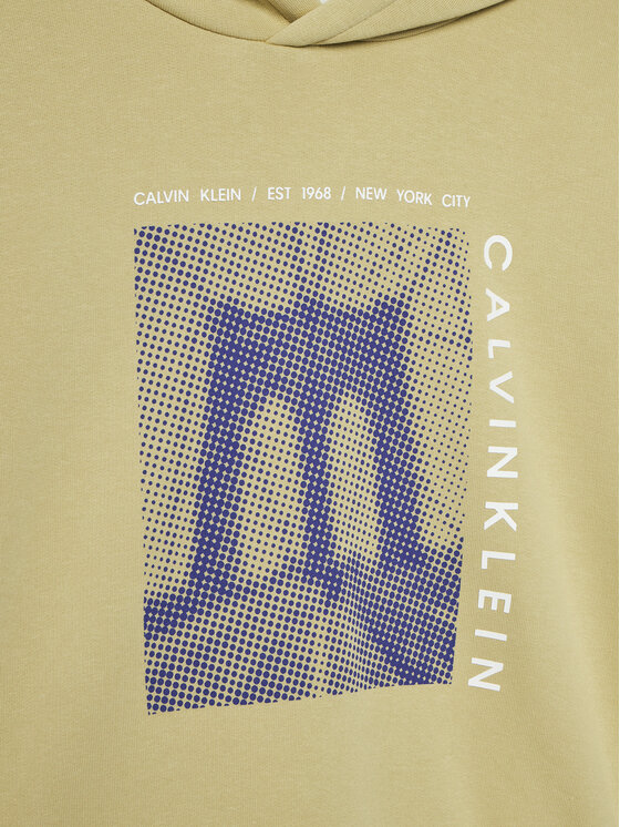 Calvin Klein Jeans Calvin Klein Jeans Džemperis ar kapuci Bridge LVCKSJB04B Zaļš Oversize