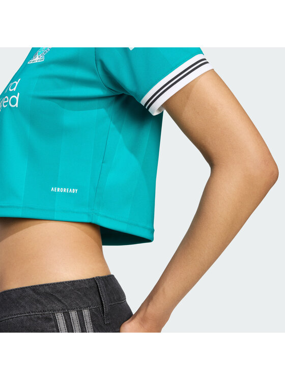 adidas adidas Top Liverpool FC 25/26 Third Cropped Jersey Zielony Regular Fit