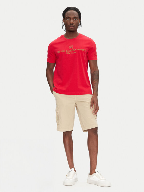 Aeronautica Militare Aeronautica Militare Pantaloncini di tessuto 251BE066CT1122 Beige Regular Fit