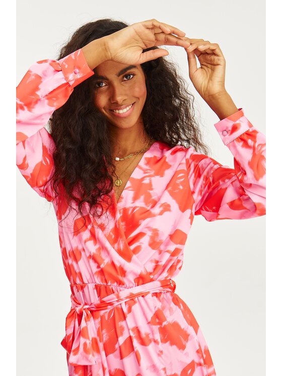 NAOKO NAOKO Každodenní šaty Ciao Fragolina Růžová Regular Fit