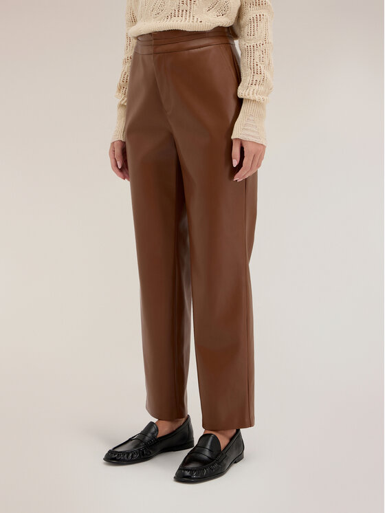 Motivi Motivi Pantaloni di tessuto P03UQ004780N022 Marrone Regular Fit