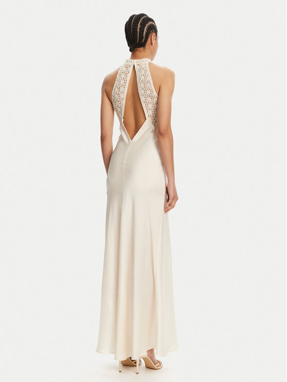TWINSET TWINSET Abendkleid 251TT2080 Creme Slim Fit
