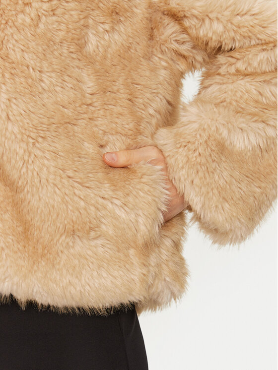 BARDOT BARDOT Pelzmantel 59562JB Beige Regular Fit
