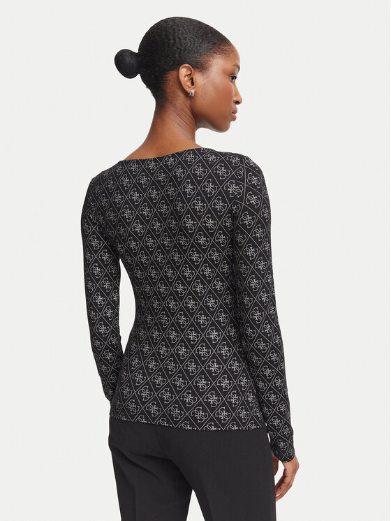 Guess Guess Halenka W6BP26 K6284 Černá Slim Fit