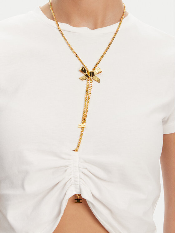 Elisabetta Franchi Elisabetta Franchi T-shirt MA-006-51E2 Bijela Regular Fit