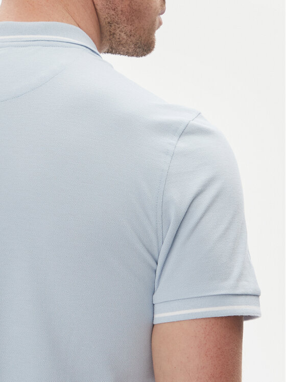 Lee Lee Polo marškinėliai Pique 112363784 Žydra Regular Fit
