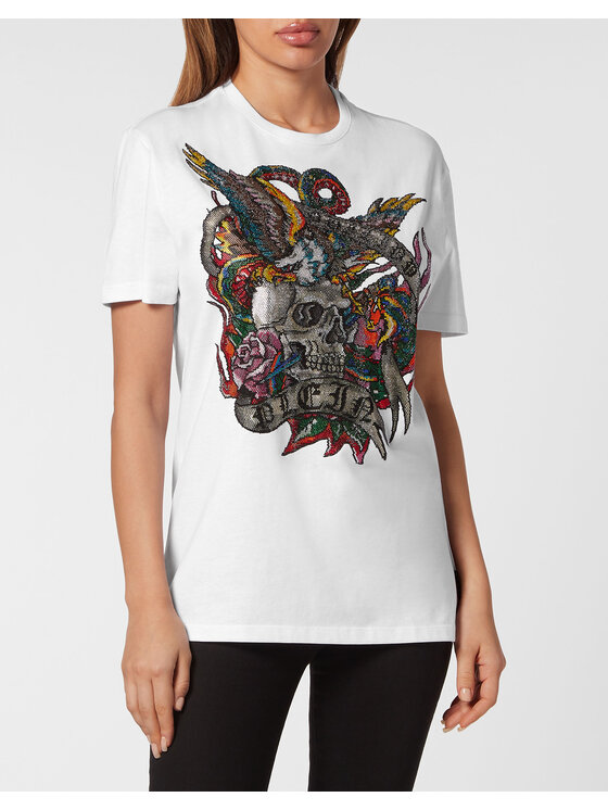 PHILIPP PLEIN PHILIPP PLEIN T-shirt 19401 Bianco Regular Fit