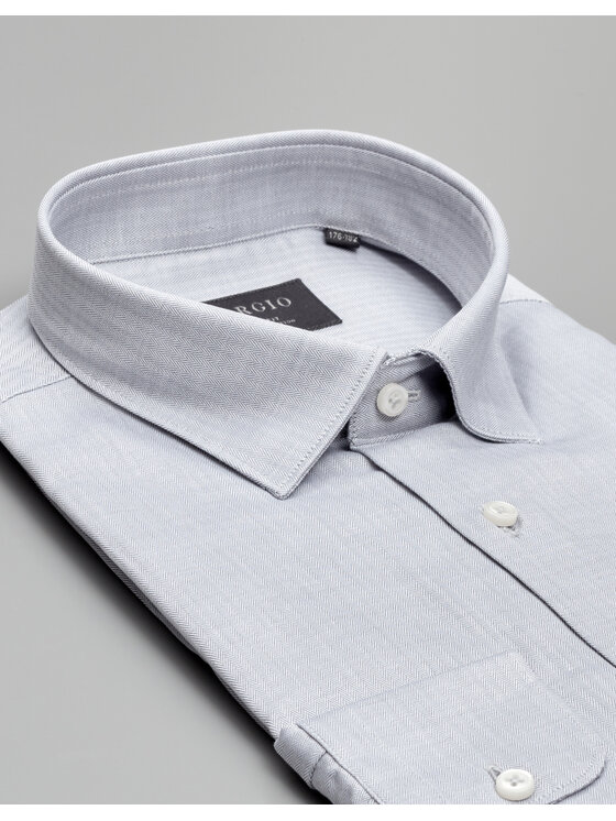 Borgio Borgio Koszula francolise Szary Slim Fit