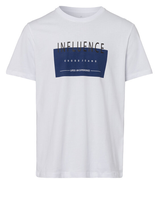 Cross Jeans Cross Jeans T-Shirt 15818-008 Biały Regular Fit