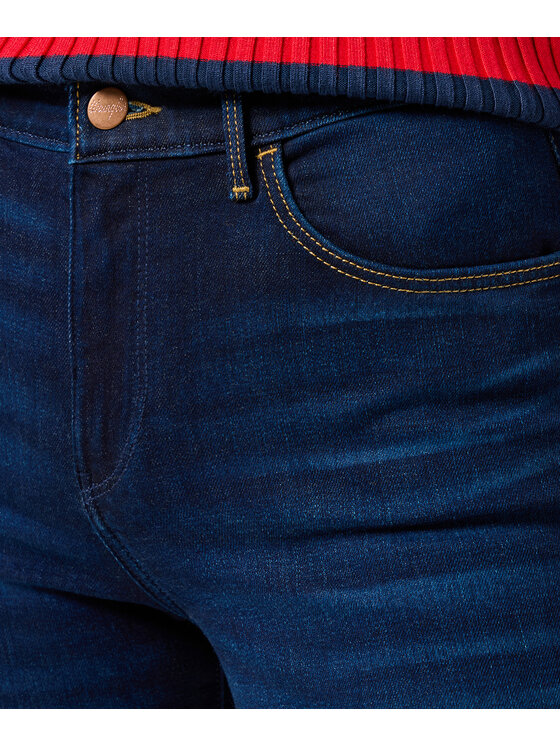 Wrangler Wrangler Jeansy 112356385 Granatowy Slim Fit