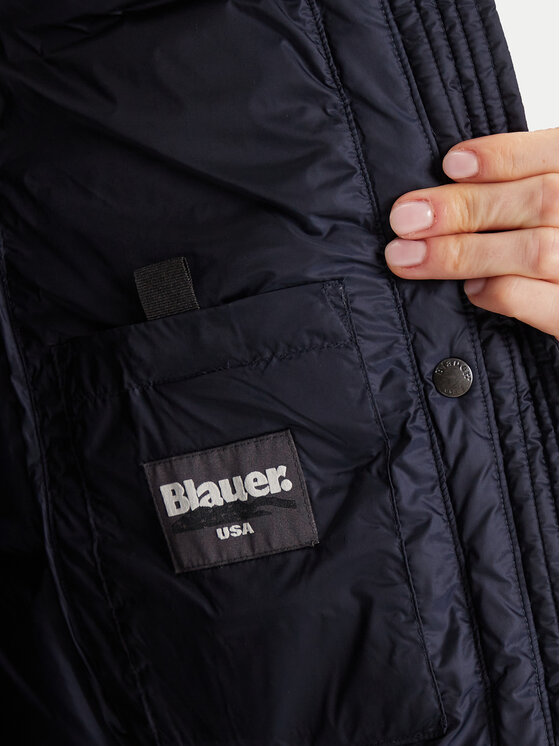 Blauer Blauer Пухено яке 25WBLDK03101 Тъмносин Regular Fit