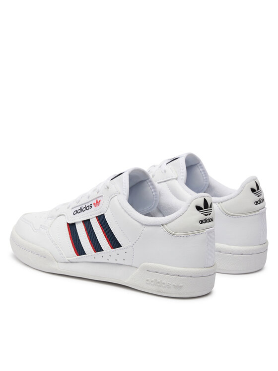 adidas adidas Sneakersy Continental 80 Stripes J FX6088 Biały