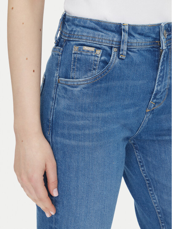 Pepe Jeans Pepe Jeans Blugi Violet PL204176 Albastru Mom Fit