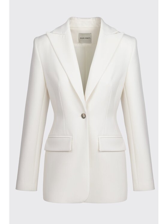 MARI PRETI MARI PRETI Giacca da abito Serene Bianco Regular Fit