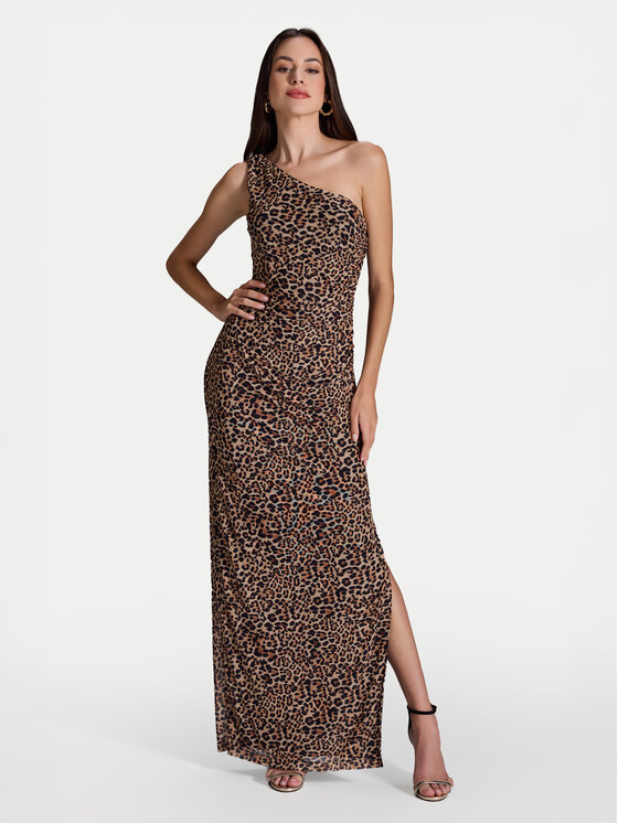 Swing Večerné šaty 5AI16600 Béžová Slim Fit