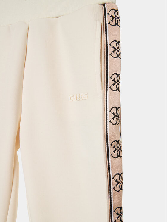 Guess Guess Sportinės kelnės J2YQ27 KB3P2 Écru Regular Fit