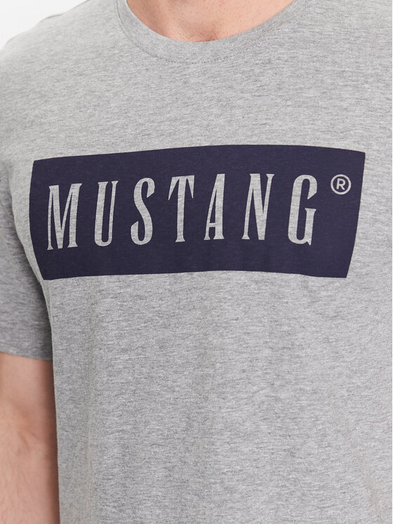 Mustang Mustang T-Shirt Alex 1013223 Szary Regular Fit