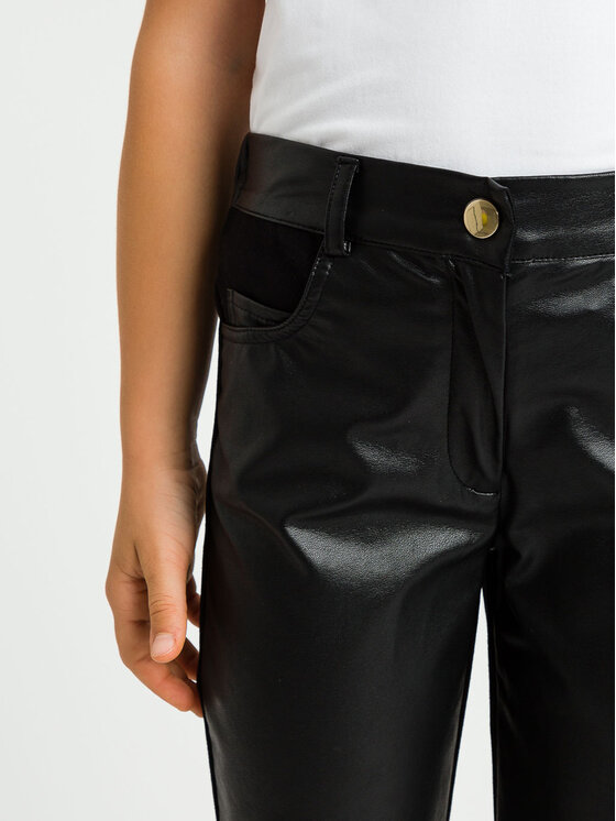 TWINSET TWINSET Spodnie materiałowe 231GJ2033 Czarny Slim Fit