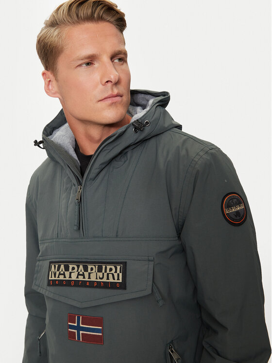 Napapijri Napapijri Kurtka anorak Rainforest Pocket 2 NP0A4GMD Zielony Regular Fit