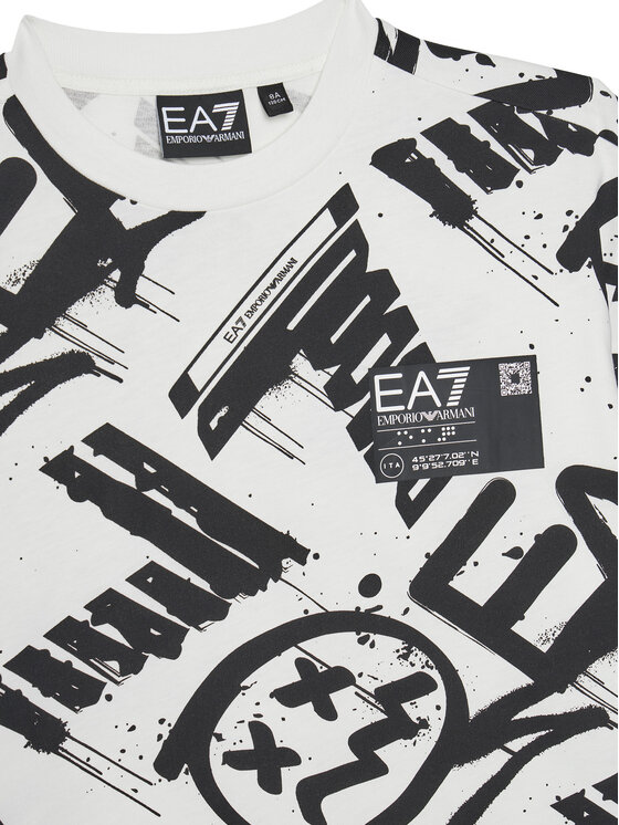 EA7 Emporio Armani EA7 Emporio Armani T-Shirt 7B000059 AF12874 F0035 Écru Relaxed Fit